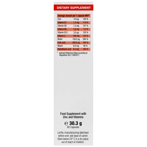 زینک پلاس 10 میلی گرم یورویتال کپسول 60 عددی - Image 3