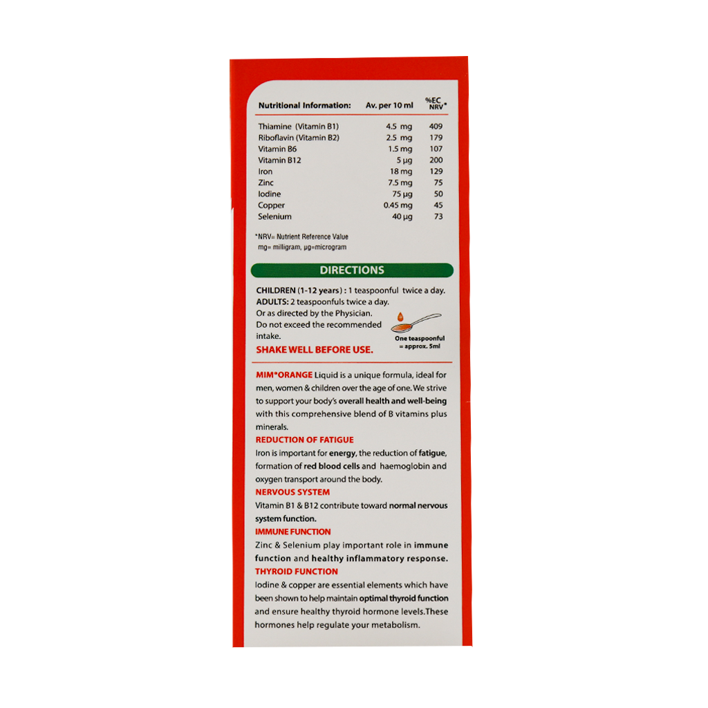 شربت میم اورنج میر ویتابیوتیکس 200 میلی لیتر - Image 4