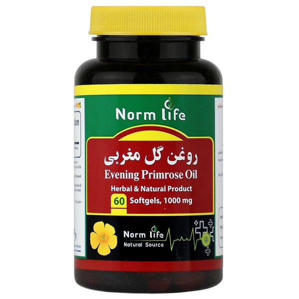 روغن گل مغربی 1000 میلی گرم نورم لایف کپسول 60 عددی